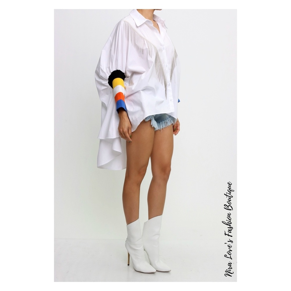 Rainbow Sleeve Blouse